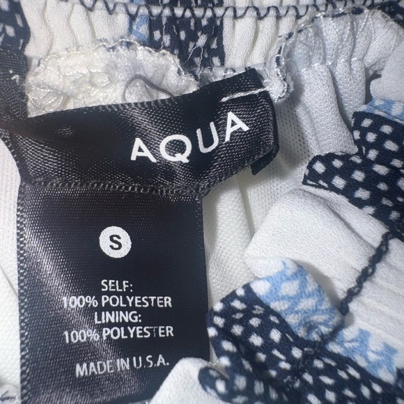 🎉Aqua Black and White Striped Dress - Picture 2 of 4